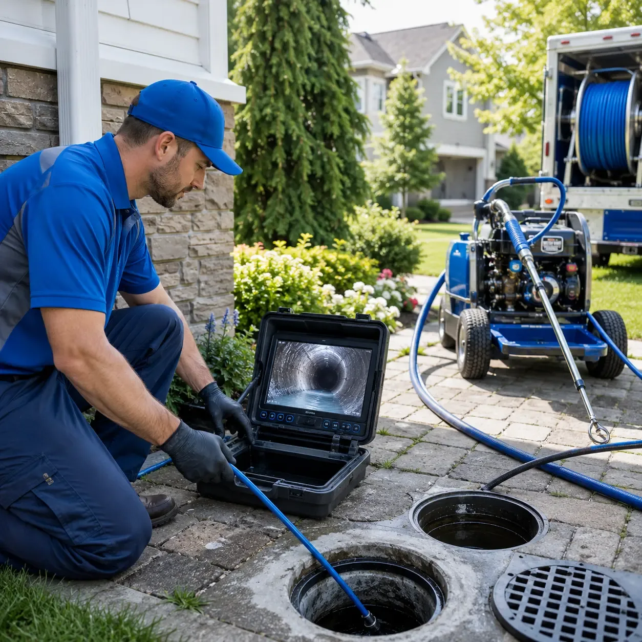Outdoor drain cleaning professionals serving York, NY