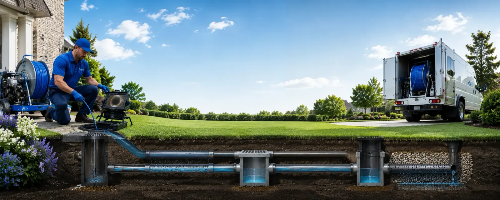 Outdoor drain cleaning information for York, NY